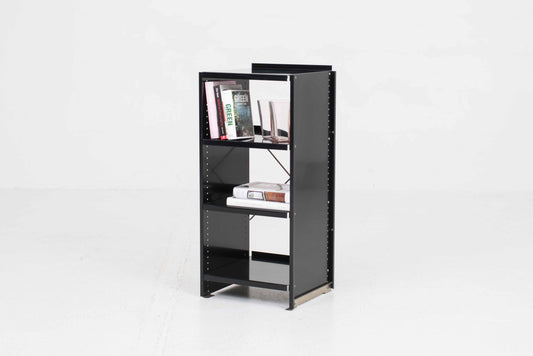 Vintage Aluminium-Regal von Andreas Christen für Lehni in Schwarz