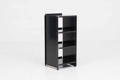 Vintage Aluminium-Regal von Andreas Christen für Lehni in Schwarz