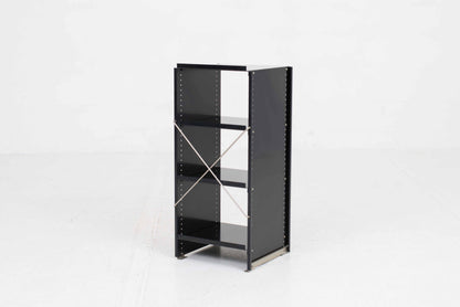 Vintage Aluminium-Regal von Andreas Christen für Lehni in Schwarz