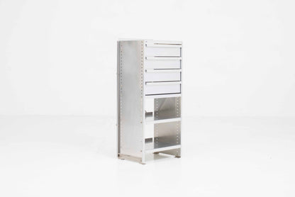 Vintage Aluminium-Möbel mit Schublade von Andreas Christen für Lehni