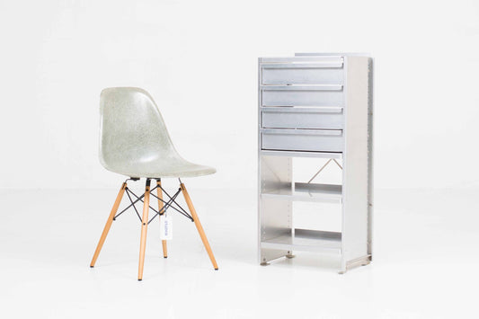 Vintage Aluminium-Möbel mit Schublade von Andreas Christen für Lehni