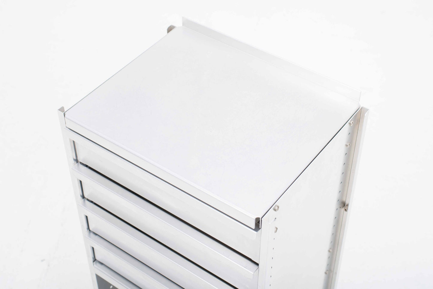 Vintage Aluminium-Möbel mit Schublade von Andreas Christen für Lehni