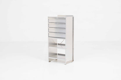 Vintage Aluminium-Möbel mit Schublade von Andreas Christen für Lehni