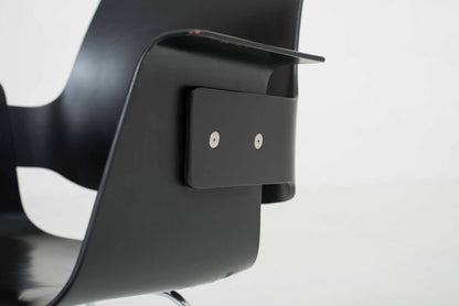 Chaise Vintage Marchand par Christophe Marchand pour Embru en Noir