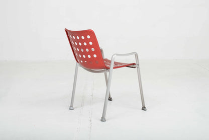 MEWA Landi chair by Hans Coray in red