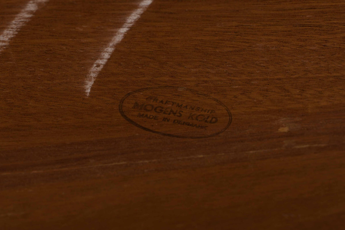 Vintage Couchtisch aus Teak mit Keramik von Arne Hovmand-Olsen für Mogens Kold