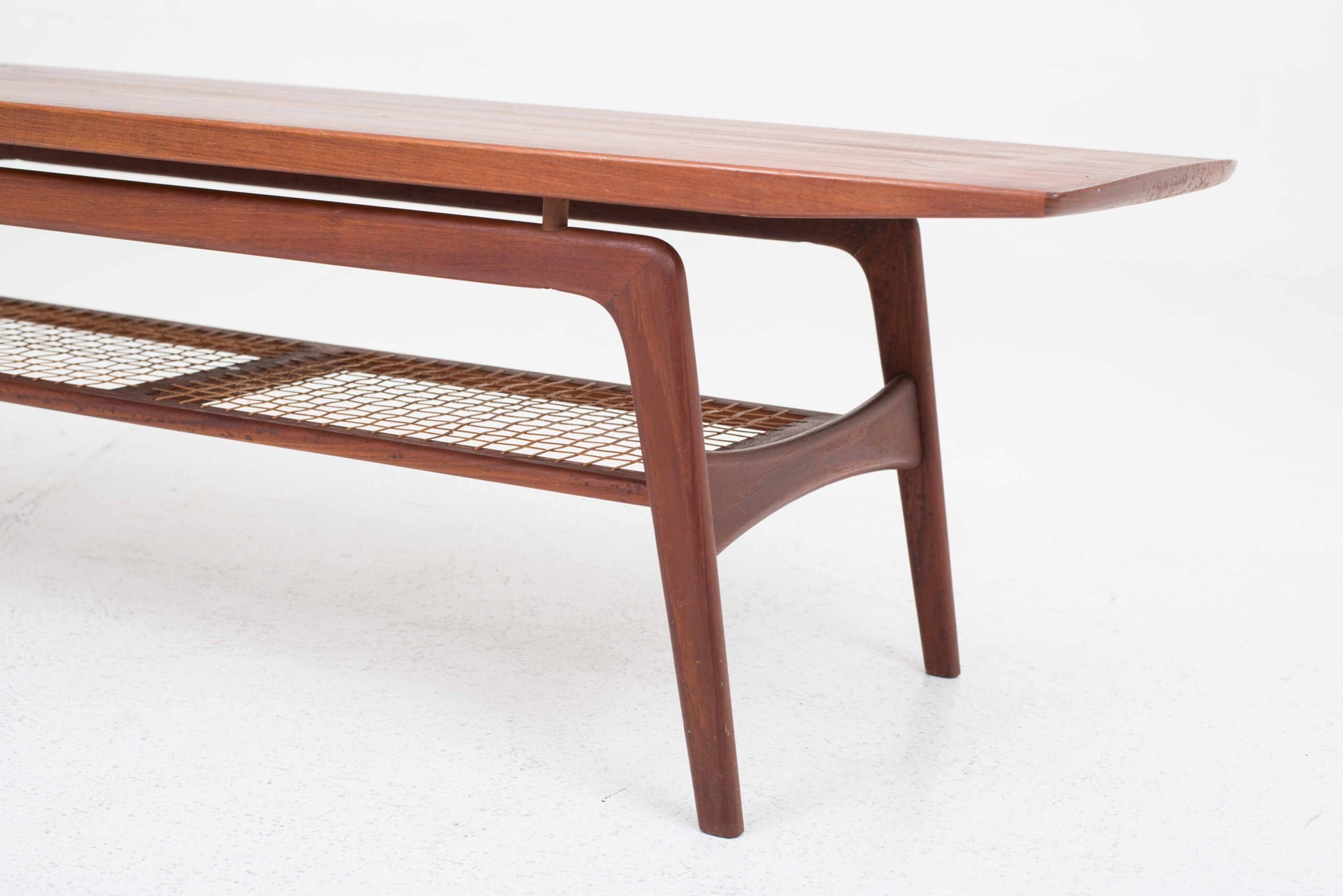 Vintage Couchtisch aus Teak mit Keramik von Arne Hovmand-Olsen für Mogens Kold