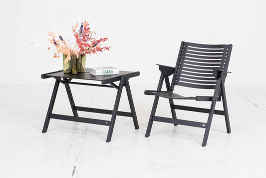 Fauteuil Rex Lounge de Niko Kralj en noir