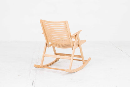 Chaise à bascule Rex de Niko Kralj pour Rex Kralj en chêne