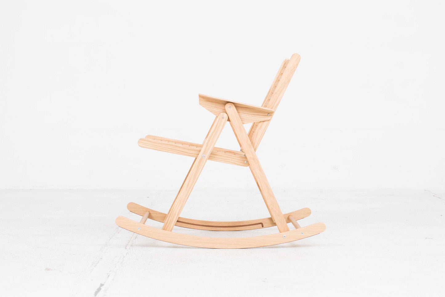 Chaise à bascule Rex de Niko Kralj pour Rex Kralj en chêne