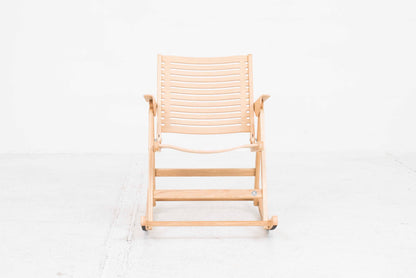 Chaise à bascule Rex de Niko Kralj pour Rex Kralj en chêne