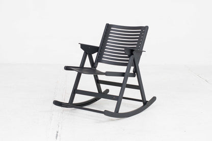 Chaise à bascule Rex de Niko Kralj pour Rex Kralj en chêne noir