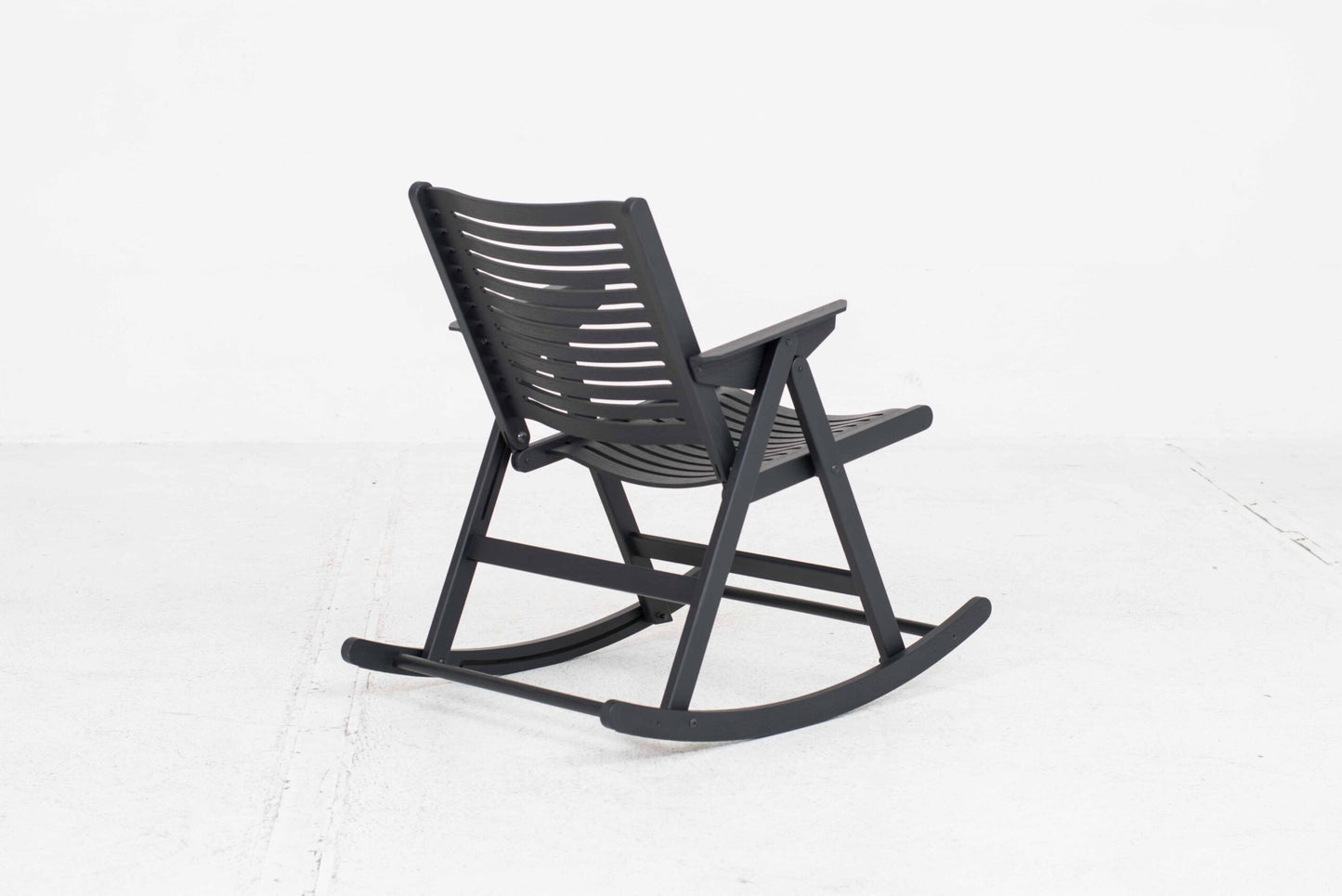 Chaise à bascule Rex de Niko Kralj pour Rex Kralj en chêne noir