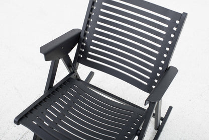 Chaise à bascule Rex de Niko Kralj pour Rex Kralj en chêne noir