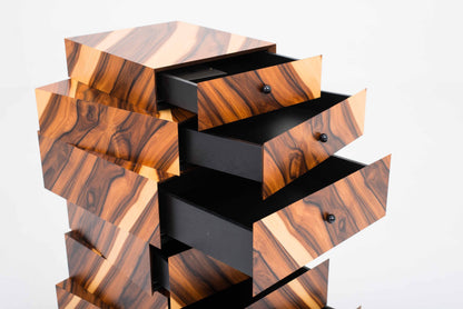 Vintage Kommode Schubladenstapel von Ueli und Susi Berger für Röthlisberger in Palisander