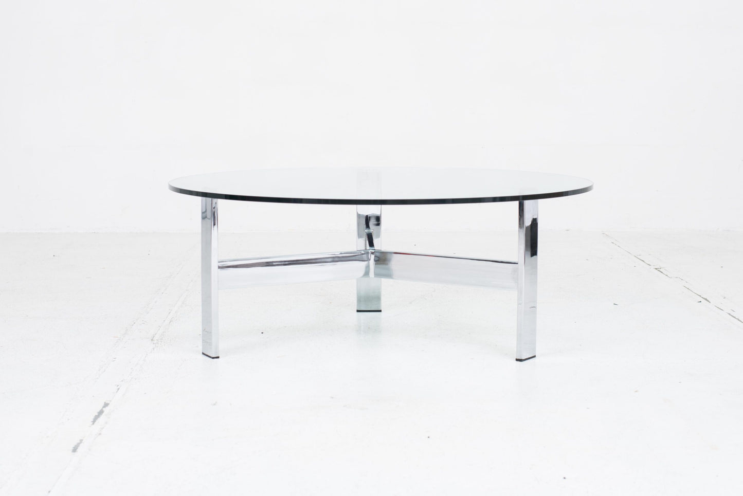 Vintage Couchtisch Glasplatte 1960er Jahre