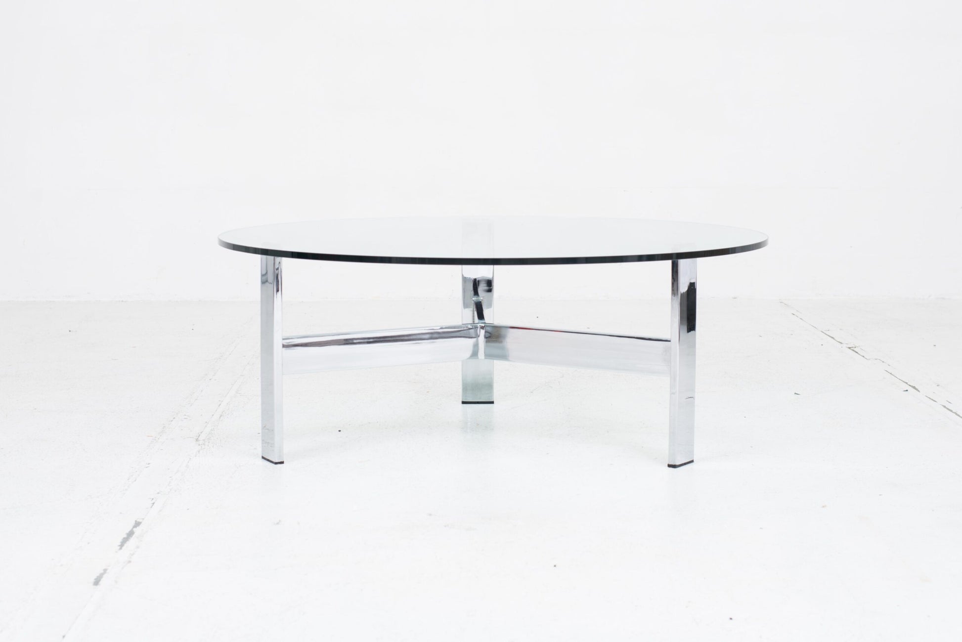 Vintage Couchtisch Glasplatte 1960er Jahre