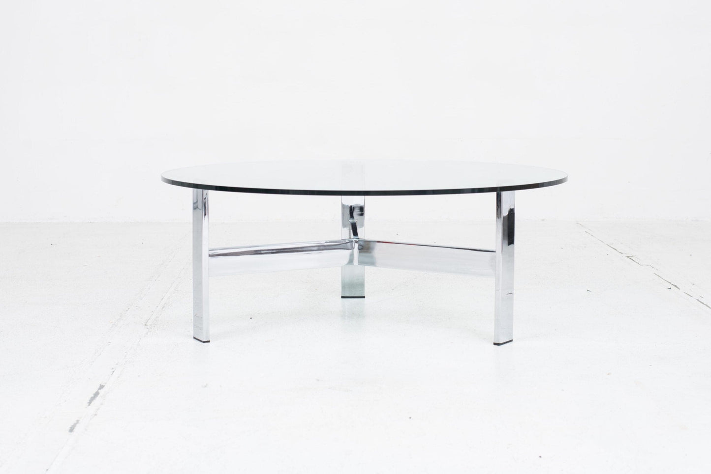 Vintage Couchtisch Glasplatte 1960er Jahre