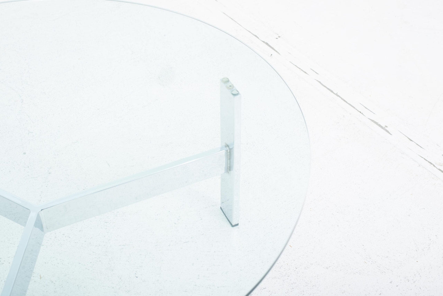 Vintage Couchtisch Glasplatte 1960er Jahre