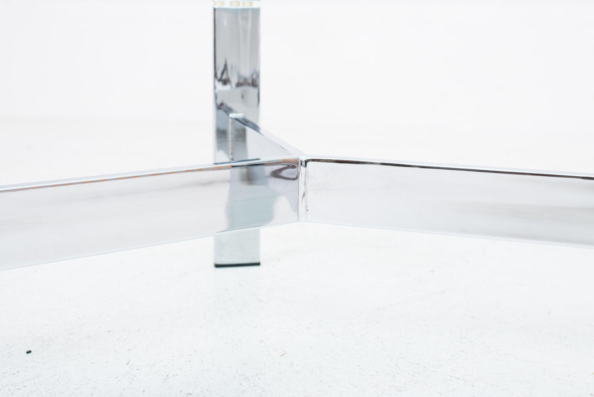 Table basse vintage avec plateau en verre, années 1960