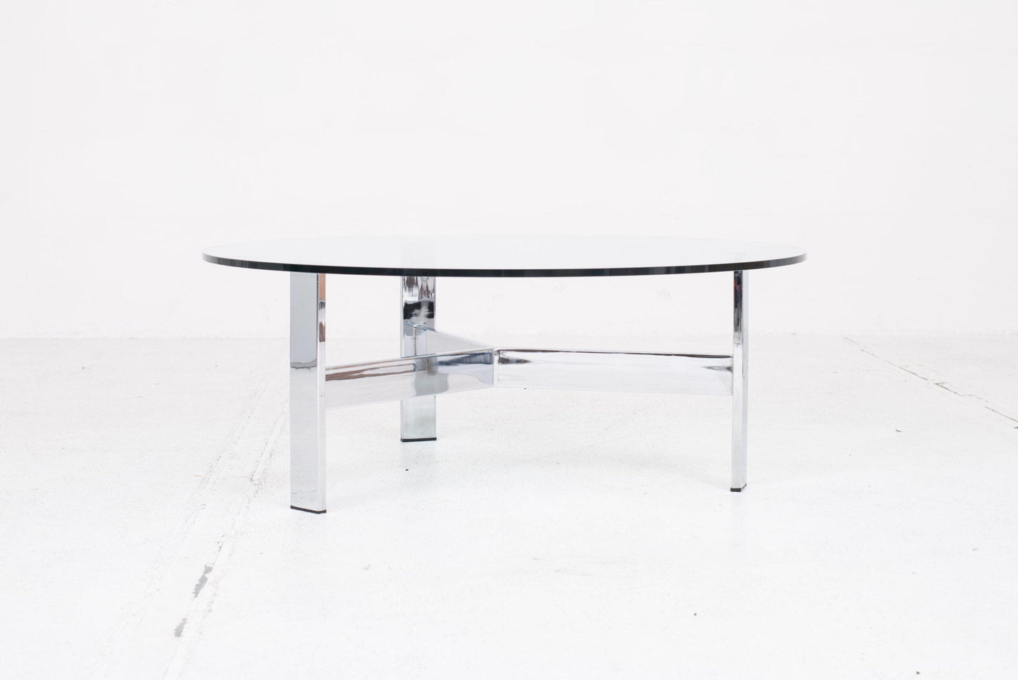 Vintage Couchtisch Glasplatte 1960er Jahre