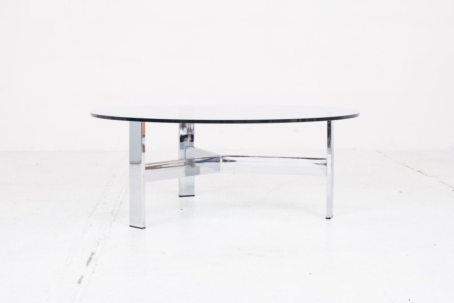 Vintage Couchtisch Glasplatte 1960er Jahre