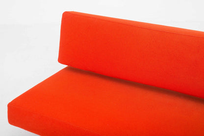 Vintage Schlafsofa Standardform von Ernst Ambühler orange