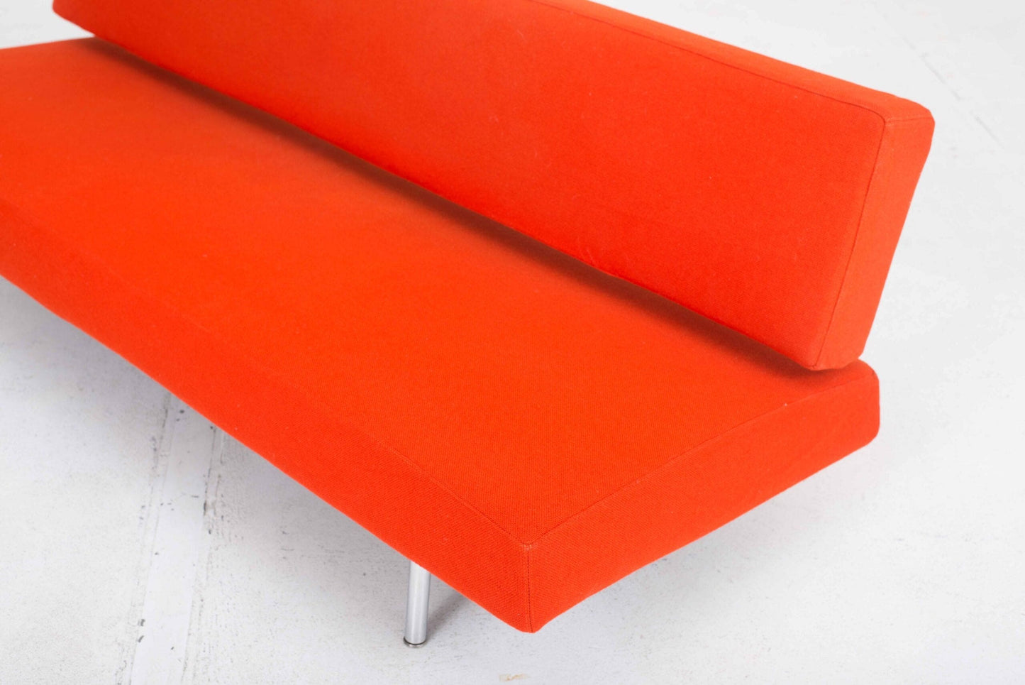 Vintage Schlafsofa Standardform von Ernst Ambühler orange