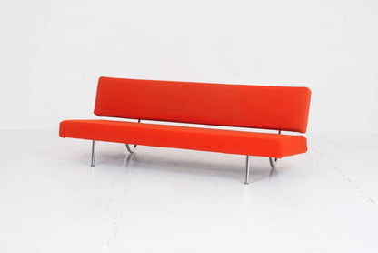 Vintage Schlafsofa Standardform von Ernst Ambühler orange
