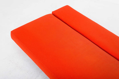 Vintage Schlafsofa Standardform von Ernst Ambühler orange