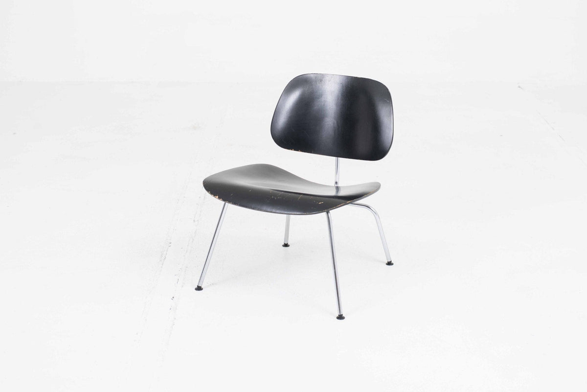 Vintage LCM Sessel von Charles Eames für Vitra Schwarz