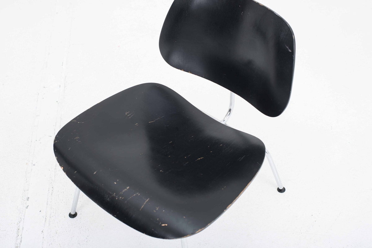 Vintage LCM Sessel von Charles Eames für Vitra Schwarz