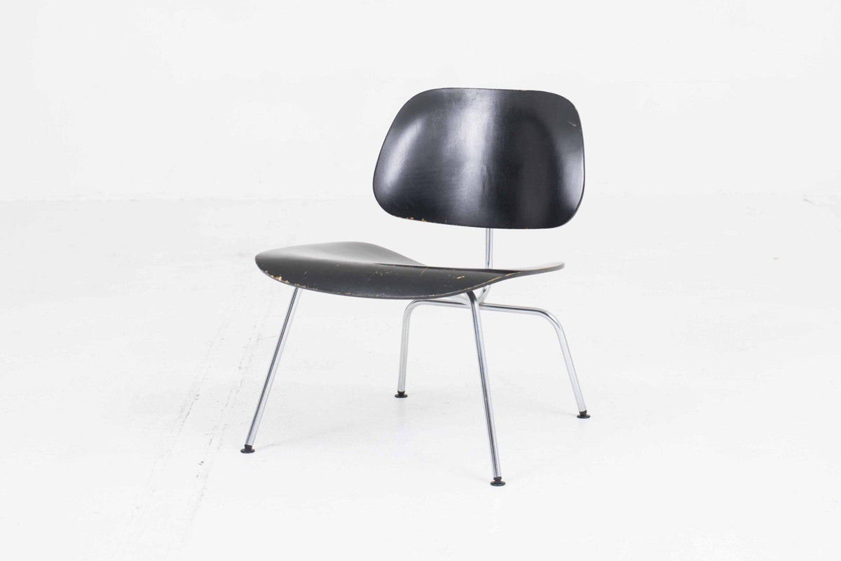 Vintage LCM Sessel von Charles Eames für Vitra Schwarz