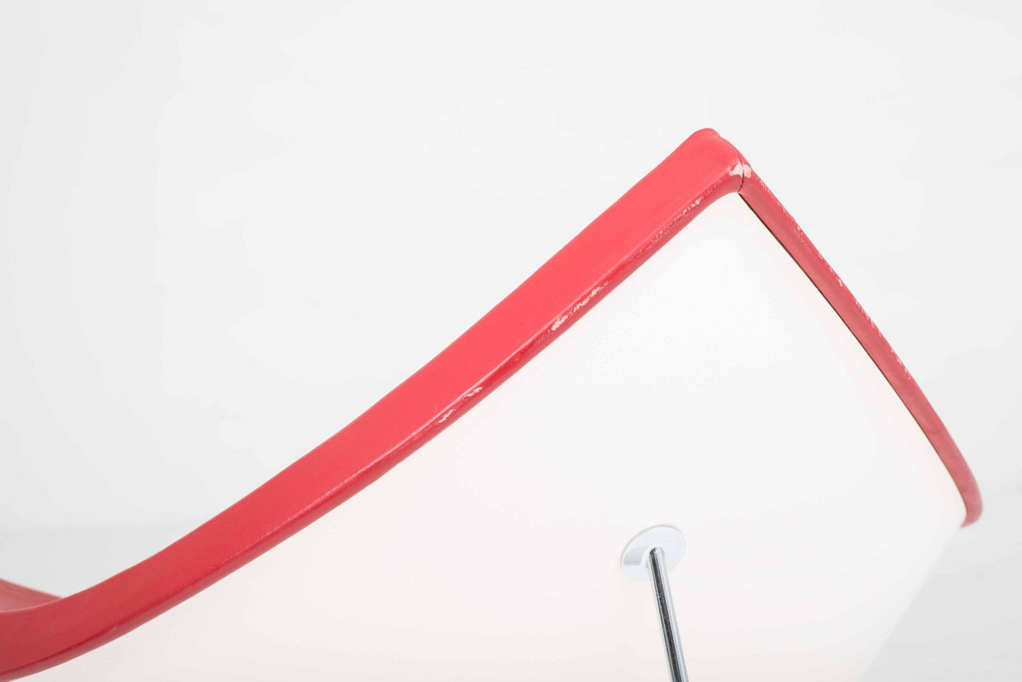 Fauteuil lounge vintage Coconut de George Nelson pour Vitra en cuir rouge