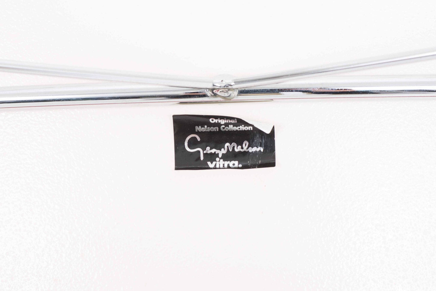 Fauteuil lounge vintage Coconut de George Nelson pour Vitra en cuir rouge