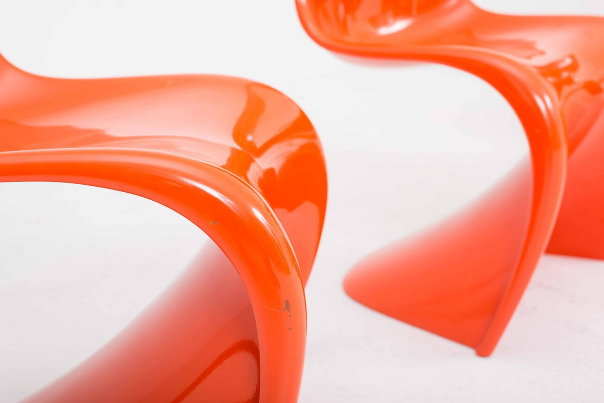 Panton Chair by Verner Panton for Vitra in Orange