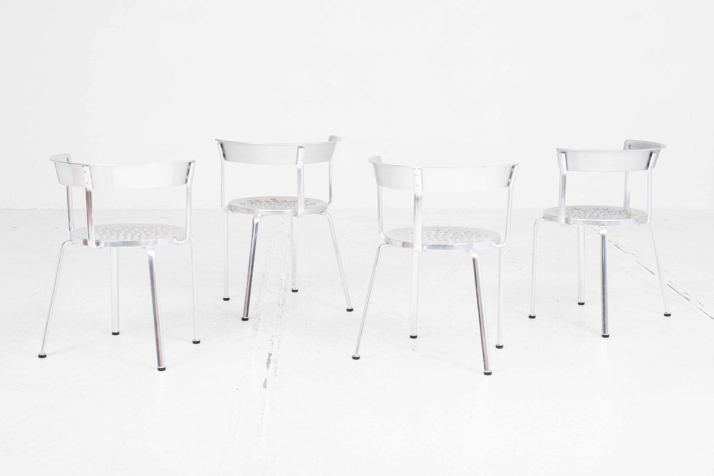 Chaise Seledue Alu4 de Kurt Thut, lot de 4
