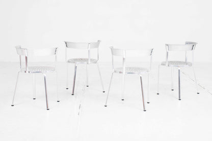 Chaise Seledue Alu4 de Kurt Thut, lot de 4