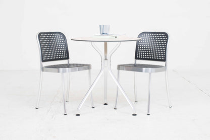 Vintage Gartentisch Alu 3 von Kurt Thut für Seledue in Beige