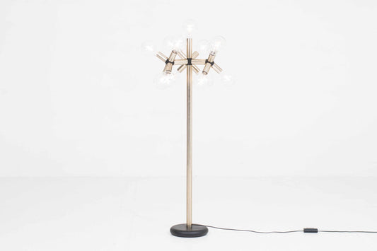 Vintage Stehleuchte Lichtstruktur von Trix und Robert Haussmann für Swisslamps International