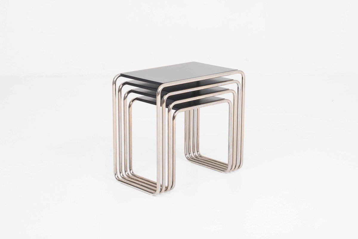 Vintage Beistelltisch Set von 4 von Marcel Breuer für Tecta