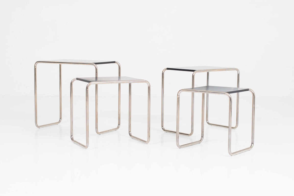 Vintage Beistelltisch Set von 4 von Marcel Breuer für Tecta