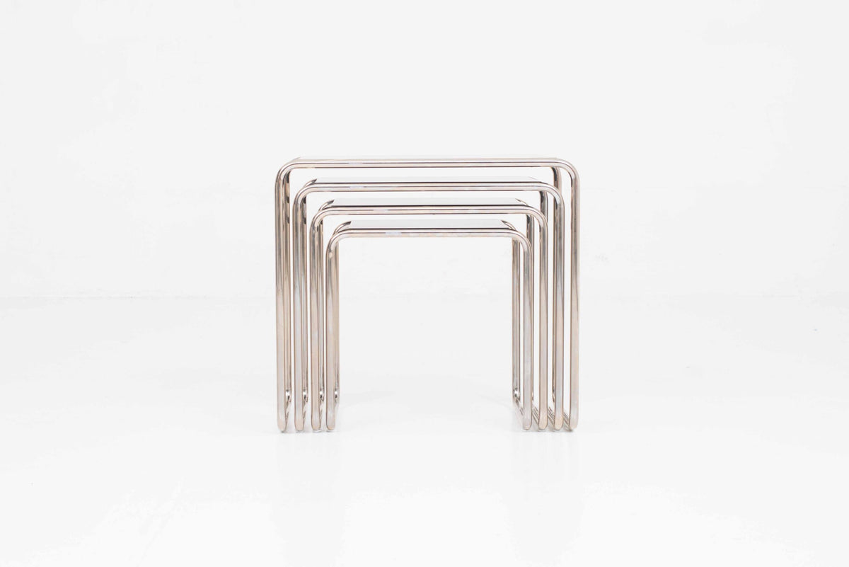 Vintage Beistelltisch Set von 4 von Marcel Breuer für Tecta