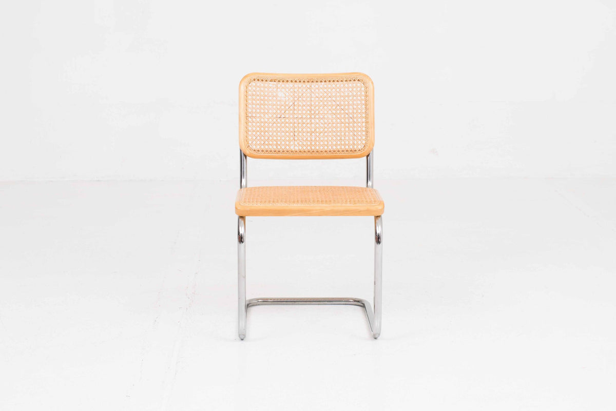 Vintage Stuhl S32 von Marcel Breuer für Thonet helles Holz natur