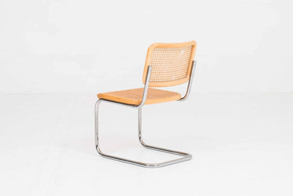 Vintage Stuhl S32 von Marcel Breuer für Thonet helles Holz natur