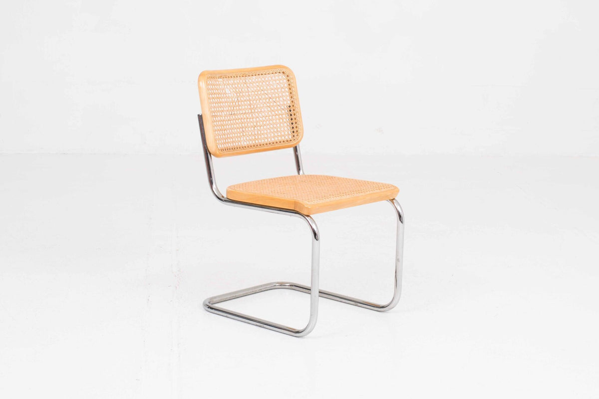 Vintage Stuhl S32 von Marcel Breuer für Thonet helles Holz natur