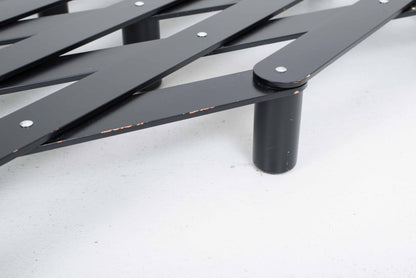 Vintage Scherenbett Thut von Kurt Thut für Thut in Schwarz