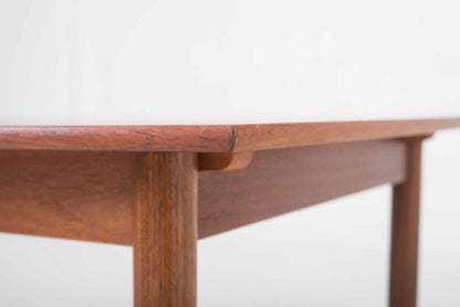 Table extensible vintage en teck design années 60 marron