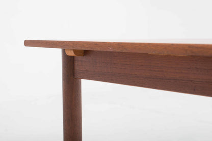 Table extensible vintage en teck design années 60 marron