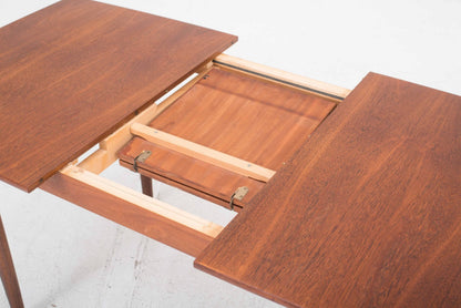 Table extensible vintage en teck design années 60 marron